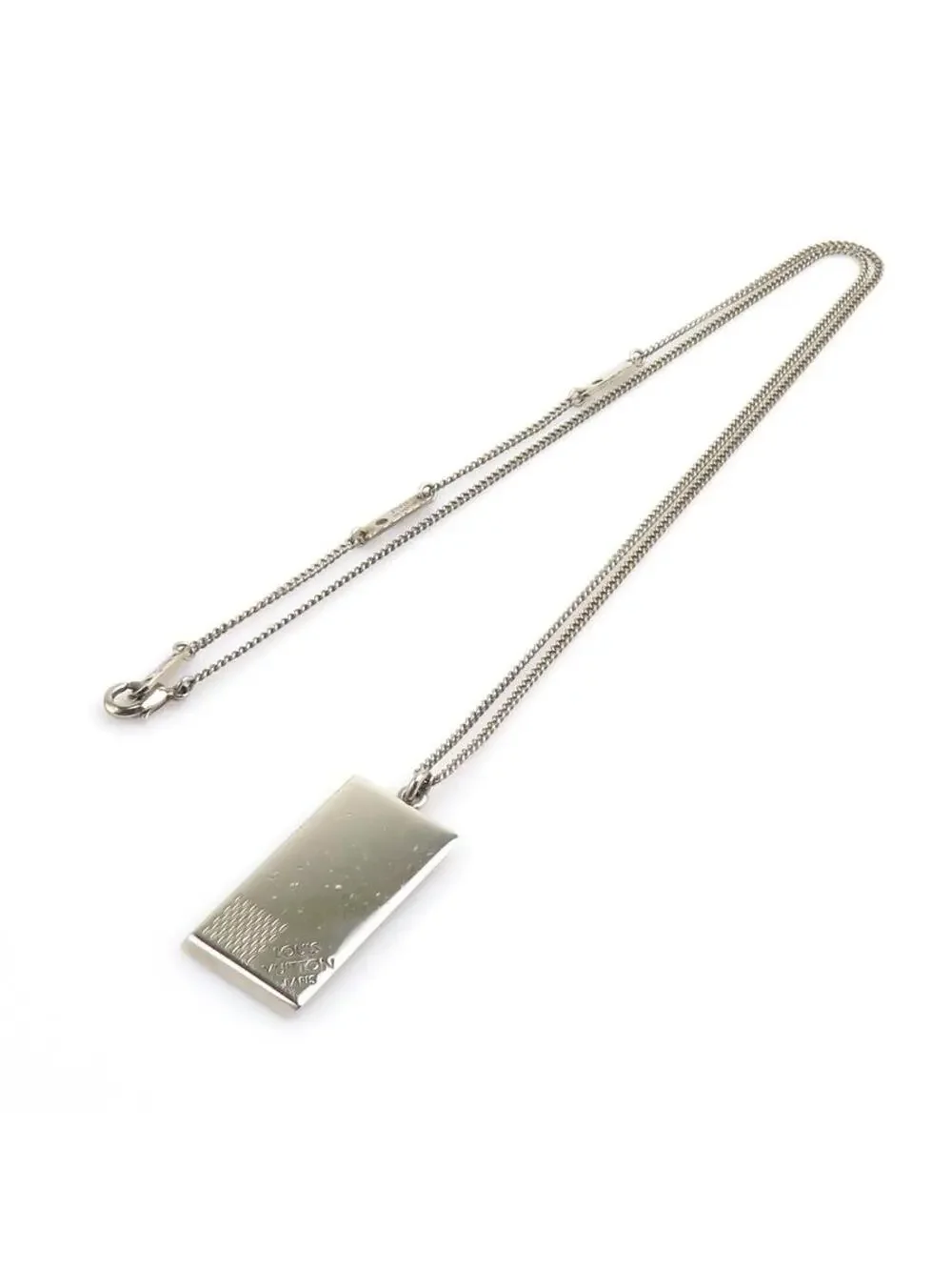 Auth Louis Vuitton Necklace Silver #302779L25B